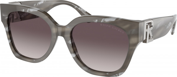 Ralph Lauren RL8221 THE OVERSZED RICKY Sunglasses, 617511 THE OVERSZED RICKY OYSTERSHELL (BLACK)