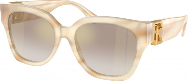 Ralph Lauren RL8221 THE OVERSZED RICKY Sunglasses, 61766E THE OVERSZED RICKY OYSTERSHELL (BROWN)