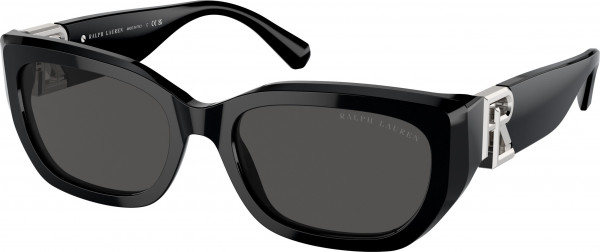 Ralph Lauren RL8222 THE BRIDGET Sunglasses, 500187 THE BRIDGET BLACK DARK GREY (BLACK)