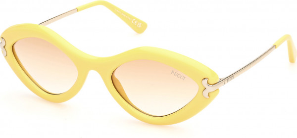 Emilio Pucci EP0223 Sunglasses, 39F - Shiny Light Yellow / Shiny Light Yellow