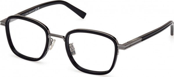 Ermenegildo Zegna EZ5278-D Eyeglasses, 001 - Shiny Black / Shiny Black