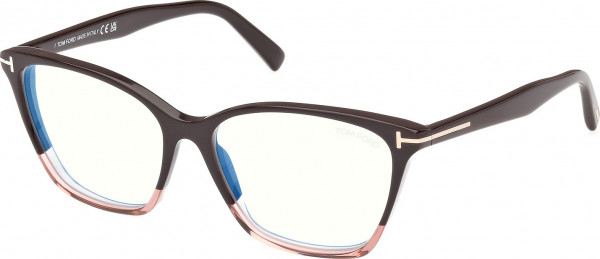 Tom Ford FT5949-B Eyeglasses, 050 - Light Brown/Gradient / Light Brown/Gradient