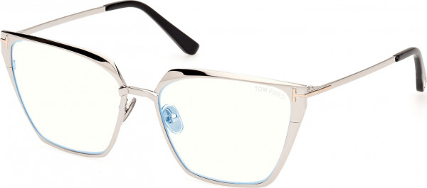 Tom Ford FT5945-B Eyeglasses, 016 - Shiny Palladium / Shiny Palladium