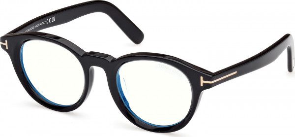 Tom Ford FT5931-D-B Eyeglasses, 001 - Shiny Black / Shiny Black