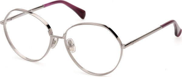 Max Mara MM5139 Eyeglasses, 014 - Shiny Light Ruthenium / Shiny Light Ruthenium