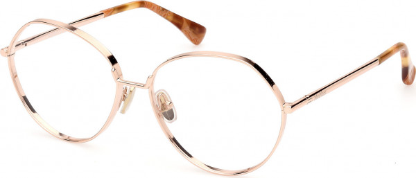 Max Mara MM5139 Eyeglasses, 028 - Shiny Rose Gold / Shiny Rose Gold