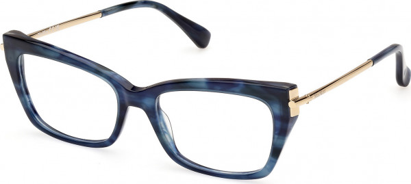 Max Mara MM5137 Eyeglasses, 092 - Blue/Striped / Blue/Striped