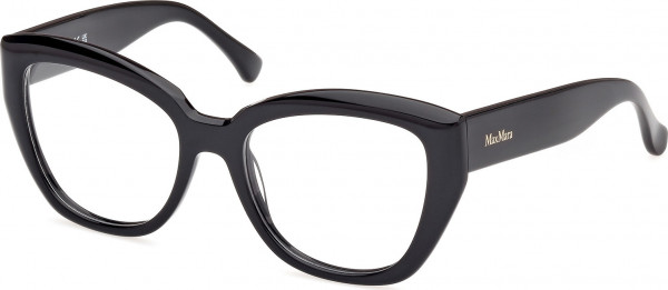 Max Mara MM5134 Eyeglasses, 001 - Shiny Black / Shiny Black