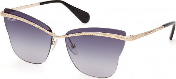 MAX&Co. MO0103 Sunglasses, 32B - Shiny Pale Gold / Shiny Pale Gold