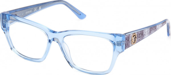 Guess GU50126 Eyeglasses, 084 - Shiny Light Blue / Shiny Light Blue