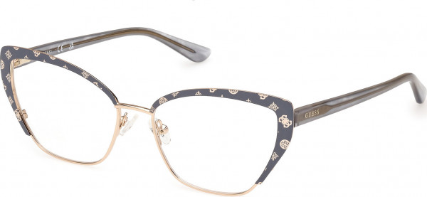 Guess GU50122 Eyeglasses, 020 - Matte Grey / Matte Grey