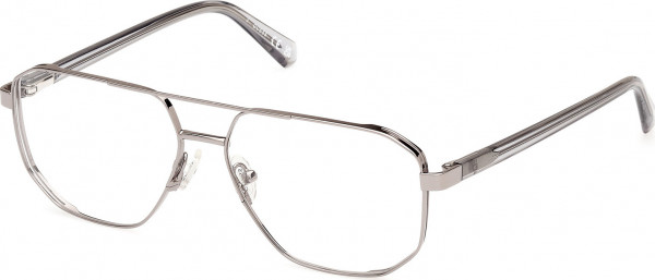 Guess GU50135 Eyeglasses, 008 - Shiny Gunmetal / Shiny Gunmetal