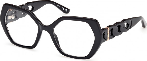 Guess GU50116 Eyeglasses, 001 - Shiny Black / Shiny Black