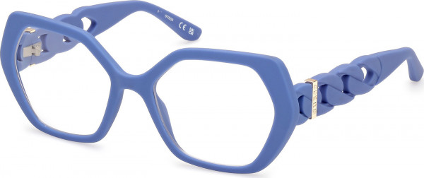 Guess GU50116 Eyeglasses, 091 - Matte Blue / Matte Blue