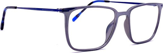 Eyecroxx EC054 NEW Eyeglasses, C1 Shiny Grey Blue