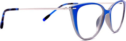 Eyecroxx EC059 NEW Eyeglasses, C1 Blue Silver Fade