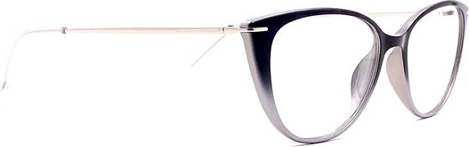 Eyecroxx EC059 NEW Eyeglasses, C3 Black Silver Fade
