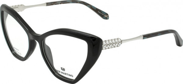 Pier Martino PM6747 NEW Eyeglasses, C1 Black Silver