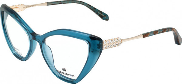 Pier Martino PM6747 NEW Eyeglasses, C3 Sea Blue Gold