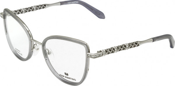 Pier Martino PM6742 NEW Eyeglasses, Silver Shimmer