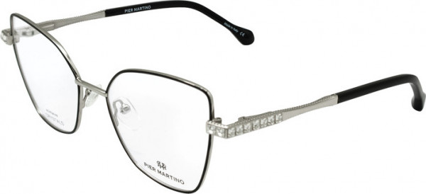 Pier Martino PM6732 Eyeglasses, C1 Black Silver