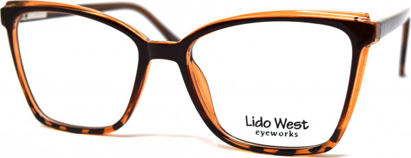 Lido West Sandbar Eyeglasses, Brown/Tortoise