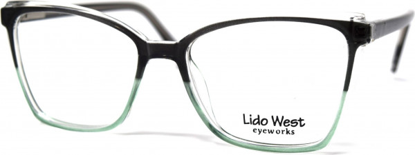 Lido West Sandbar Eyeglasses, Grey/Green