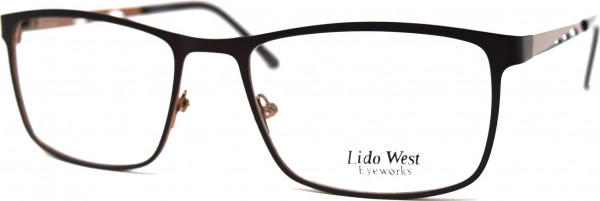 Lido West Shark Eyeglasses, Brown/Brown