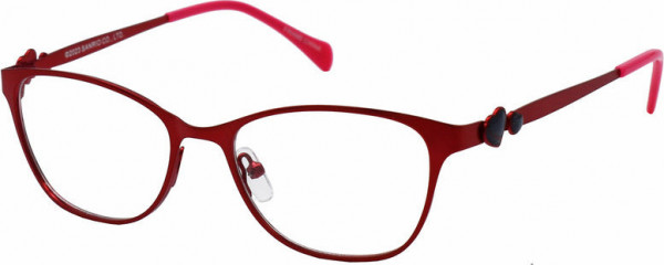 Hello Kitty Hello Kitty 370 Eyeglasses, MATTE DARK RED