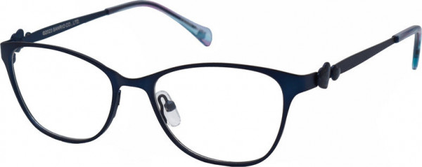 Hello Kitty Hello Kitty 370 Eyeglasses, MATTE BLUE/PATTERN