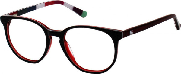 Hello Kitty Hello Kitty 364 Eyeglasses, BLACK DENIM/RED