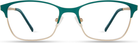 ECO by Modo DAISY Eyeglasses, AQUA GREEN/GOLD - SUN CLIP