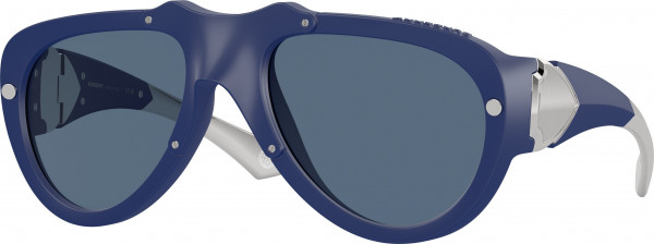 Burberry BE4433U Sunglasses, 413980 BLUE RUBBER DARK BLUE (BLUE)