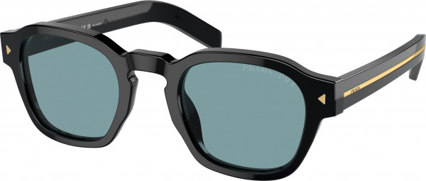Prada PR A16S Sunglasses, 16K04D BLACK GREEN POLAR (BLACK)