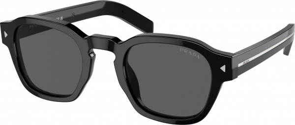 Prada PR A16S Sunglasses, 16K731 BLACK DARK GREY (BLACK)