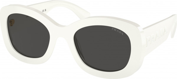 Prada PR A13SF Sunglasses, 1425S0 TALC DARK GREY (WHITE)