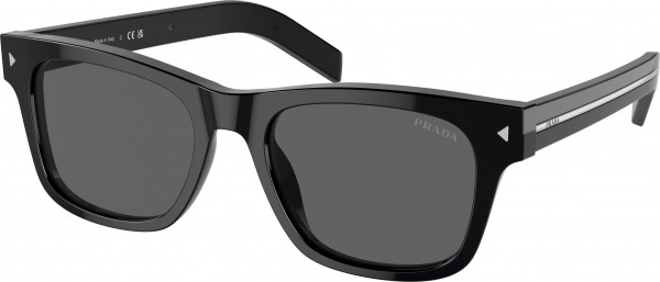 Prada PR A17SF Sunglasses, 16K731 BLACK DARK GREY (BLACK)