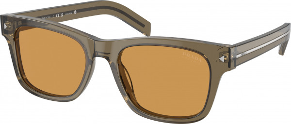 Prada PR A17SF Sunglasses, 18T60F TRANSPARENT EARTH LIGHT BROWN (BROWN)
