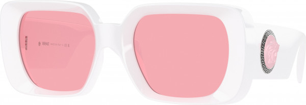 Versace VE4473U Sunglasses, 314/84 WHITE PASTEL PINK (WHITE)
