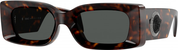 Versace VE4474U Sunglasses, 108/87 HAVANA DARK GREY (TORTOISE)