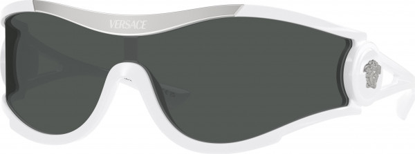 Versace VE4475 Sunglasses, 314/87 WHITE DARK GREY (WHITE)