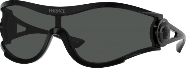Versace VE4475 Sunglasses, 536087 BLACK DARK GREY (BLACK)
