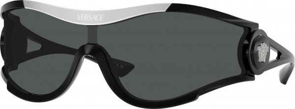 Versace VE4475 Sunglasses, GB1/87 BLACK DARK GREY (BLACK)