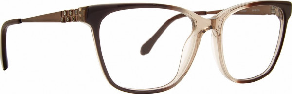 Badgley Mischka BM Auriane Eyeglasses, Cappuccino