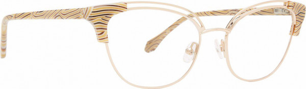 Badgley Mischka BM Elayne Eyeglasses, Gold