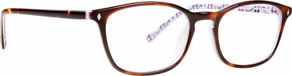 Vera Bradley VB Kari Eyeglasses, Lilac Medallion