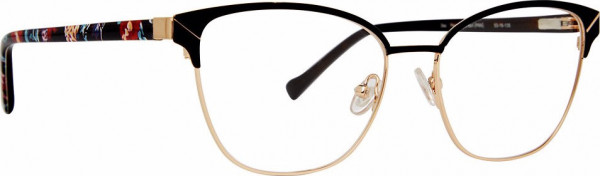 Vera Bradley VB Dez Eyeglasses, Perennials Noir