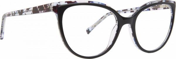 Vera Bradley VB Julieta Eyeglasses, Plum Pansies