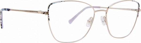 Vera Bradley VB Eveana Eyeglasses, Plum Pansies