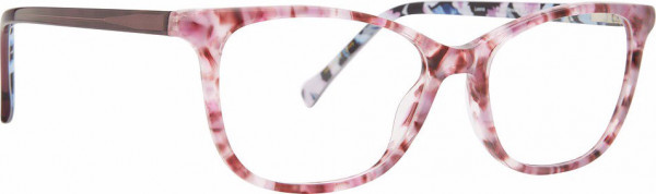 Vera Bradley VB Leena Eyeglasses, Plum Pansies